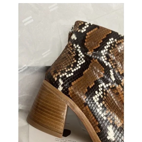 Miista Ivy Snake Embossed Bootie - Picture 7 of 8